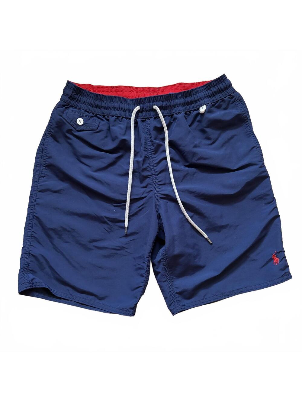 Polo Ralph Lauren Swim Trunks Mesh Lined Shorts Navy Blue Men's Size Small